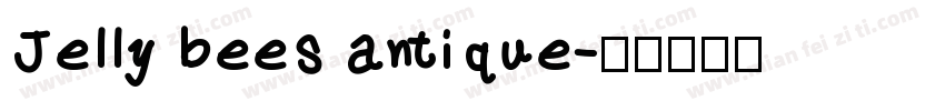 Jelly bees antique字体转换